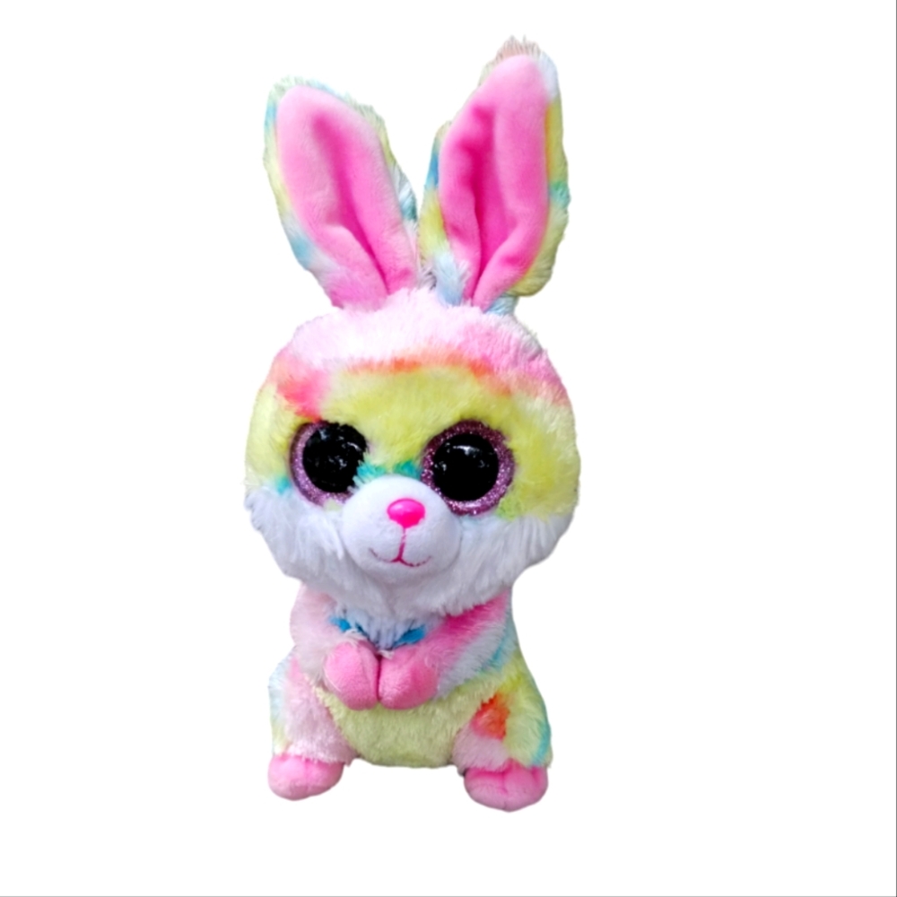 Ty Beanie Boos - LOLLIPOP the Easter Bunny Rabbit Multicolor Pastel (6 Inch)